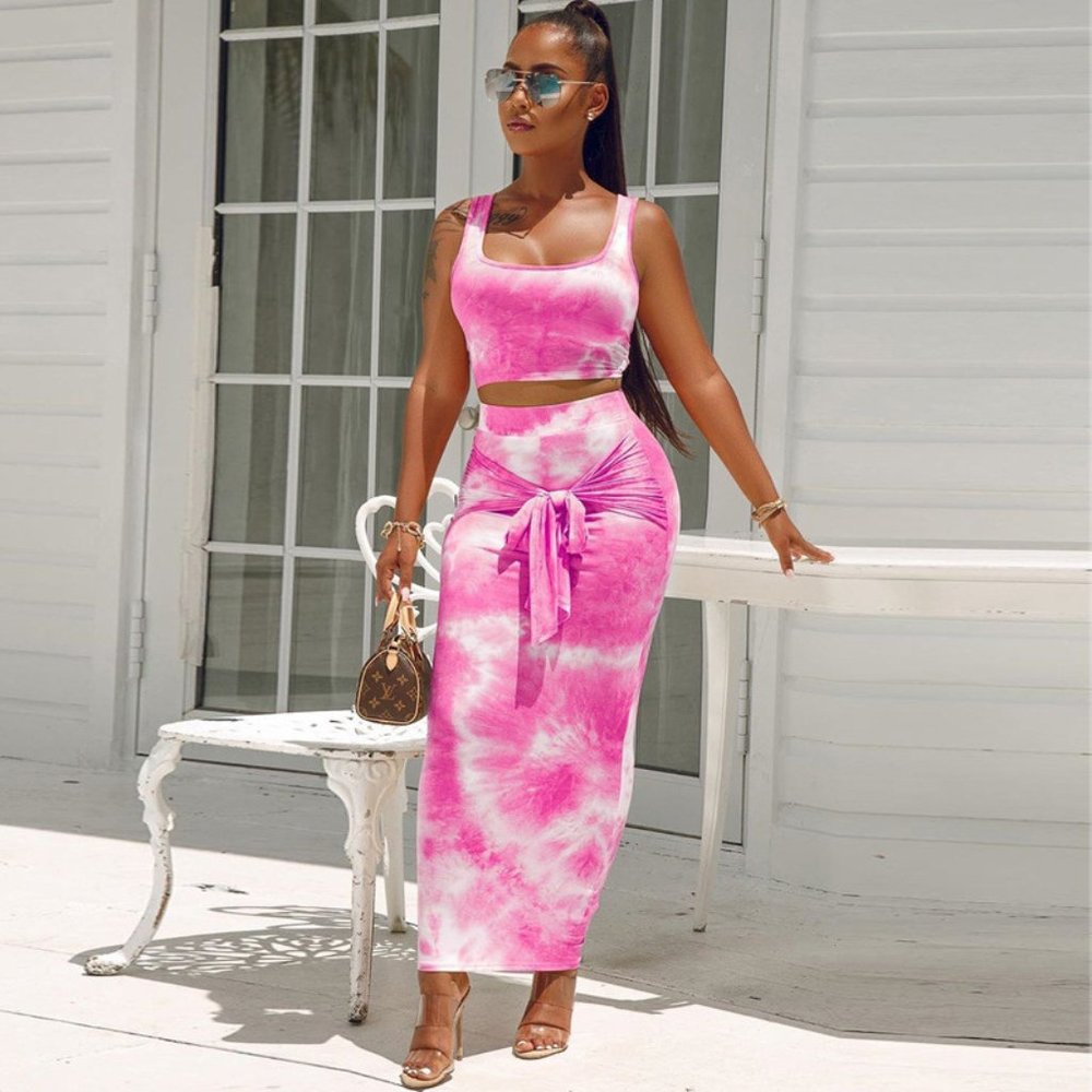 Two Piece Tie Dye Set
